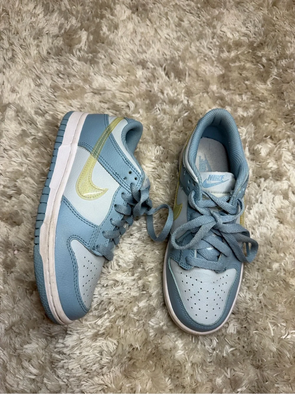 Nike Kids Low Top Sneakers - Ocean Bliss with Citron Tint